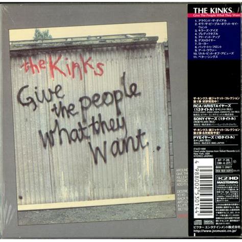The Kinks Give The People What They Want Japanese Cd Album Cdlp