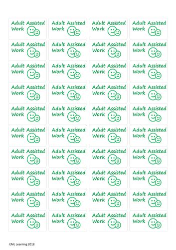 Adult Assisted Work Adhesive Label Printable Time Saving Marking Sticky