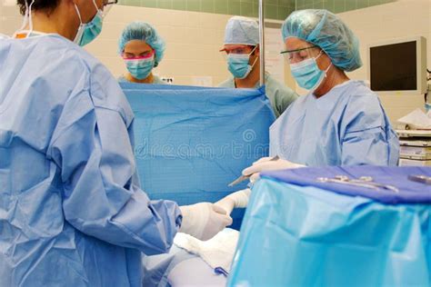 Surgical Team Conducting Surgery Stock Image Image Of Operation