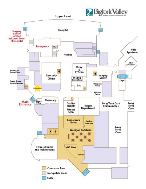 Map Layout Of Skagit Valley Hospital