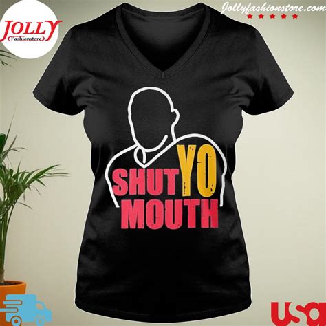 Travis Kelce Shut Yo Mouth 2023 Shirt Sweatshirt Hoodie V Neck Tee