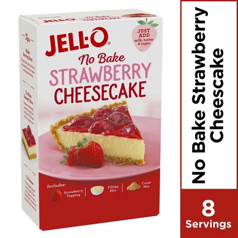 The filling stars cream cheese, rich mascarpone cheese, and fresh whipped cream. Jell-O No Bake Strawberry Cheesecake Dessert Kit, 19.6 oz ...