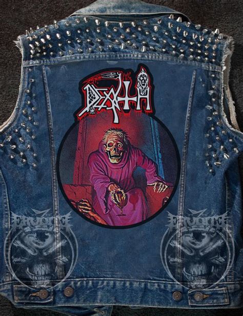 Death Scream Bloody Gore Crop Back Patch Metal Back Patch