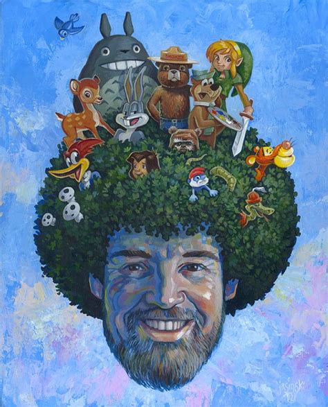 Happy Little Trees A Tribute Art Show To Instructional Painter Bob