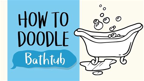 how to draw a bathtub