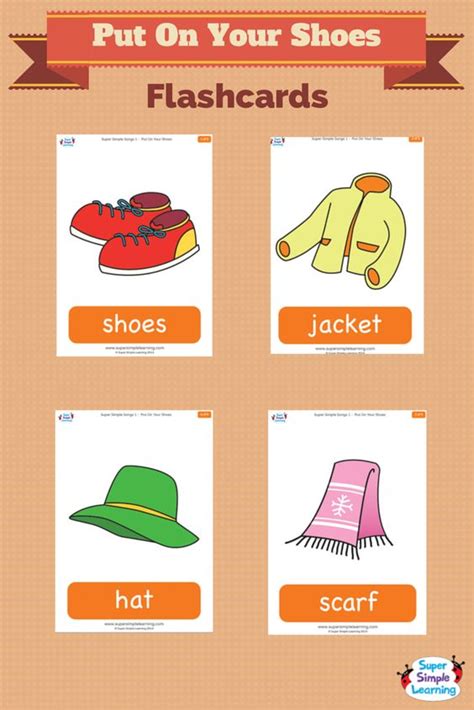 Talk About Cold Weather Clothes With Flashcards For The Super Simple
