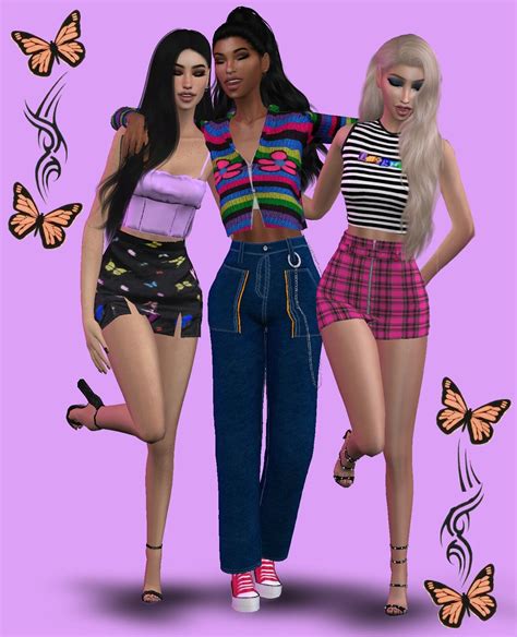 Sims 4 Butterfly Clothes Cc