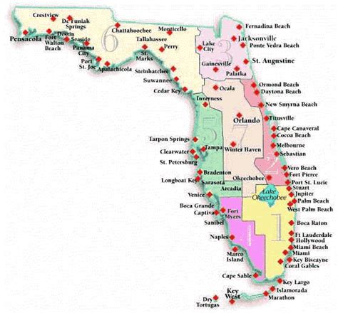 Florida Beach Guide Florida Beaches Vacation Map Of Florida Beaches