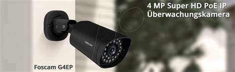 Foscam G4ep Sw Caméra De Surveillance Extérieure Ip Lan Poe Chez