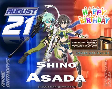 Happy 13th Birthday To Shino Asada Rswordartonline
