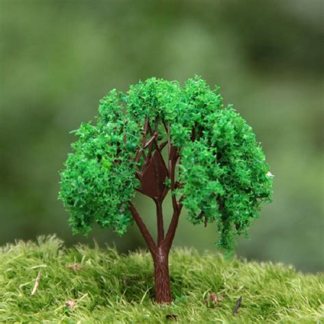 Zakka Groceries Creative False Tree Green Trees Pvc Figures Toy Diy