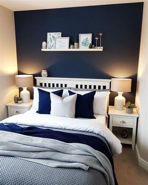 33 Epic Navy Blue Bedroom Ideas To Inspire You Blue Bedroom Design Blue Bedroom Walls Master