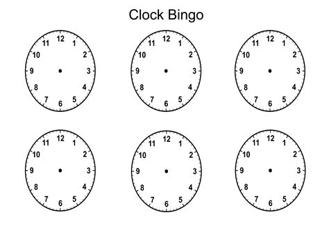 Blank Clock Faces Templates Activity Shelter Printable Blank Templates