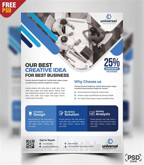 Corporate Business Free Flyer Psd Psd Zone