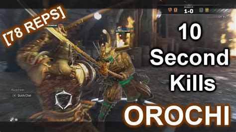 Ten Second Kills Orochi Montage For Honor Youtube