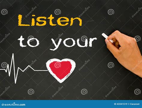 Listen To Your Heart Stock Image Image Of Listen Inspire 43341519