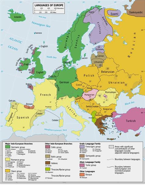 Map Of Europe In 1900 Languages Of Europe Classification By Linguistic