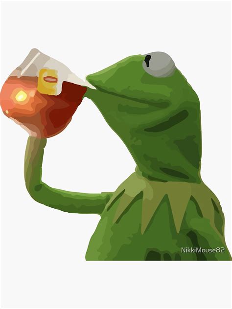Kermit But Thats None Of My Business Meme Sticker For Sale By