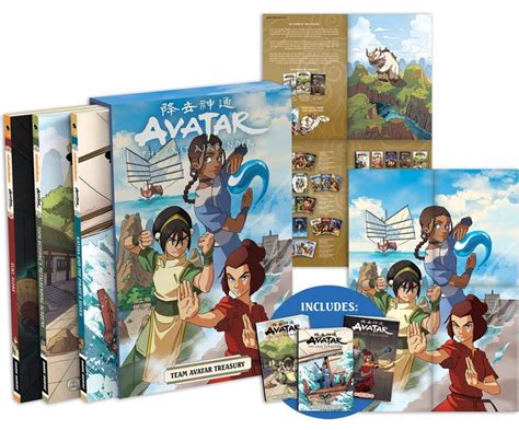 Avatar The Last Airbender Team Avatar Treasury Boxed Set Graphic