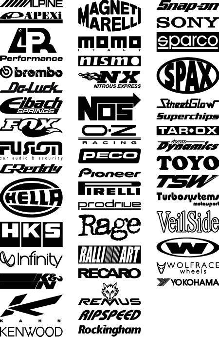 Racing Car Sponsor Logos