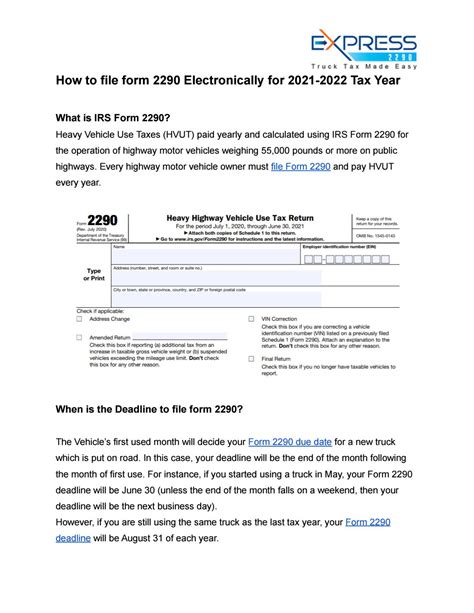 Form 2290 Due Date 2021 2022 2022 Jwg