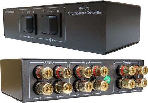 Buy 2 Way Amp Amplifier Receiver To 1 One Pair Of Speakers Selector