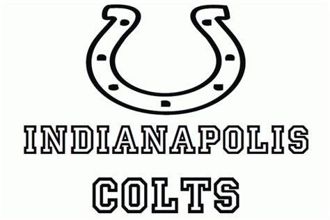 Colts Coloring Page Coloring Home