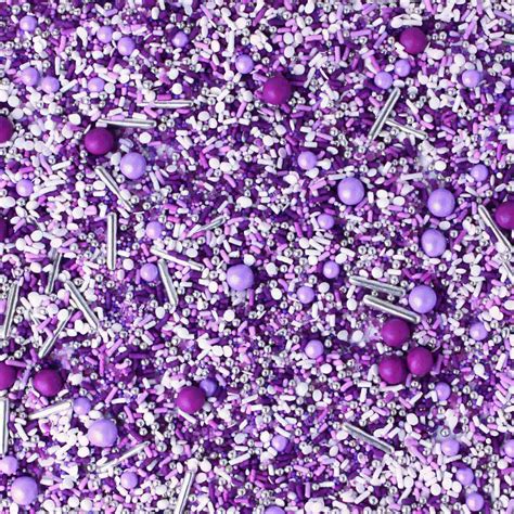 Perfectly Purple Sprinkle Mix 2 Ounces By Sprinkle Pop Fancy Cake Sprinkles And Jimmies