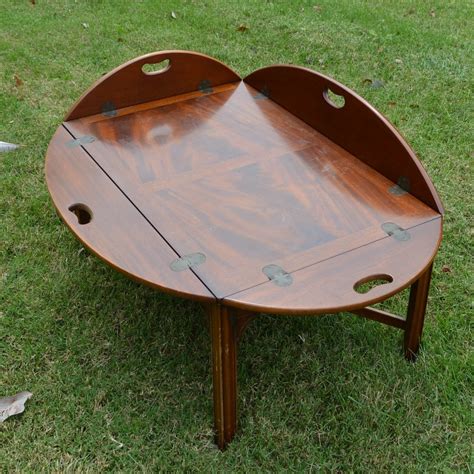 Mahogany Butler Tray Coffee Table By Henredon Ebth