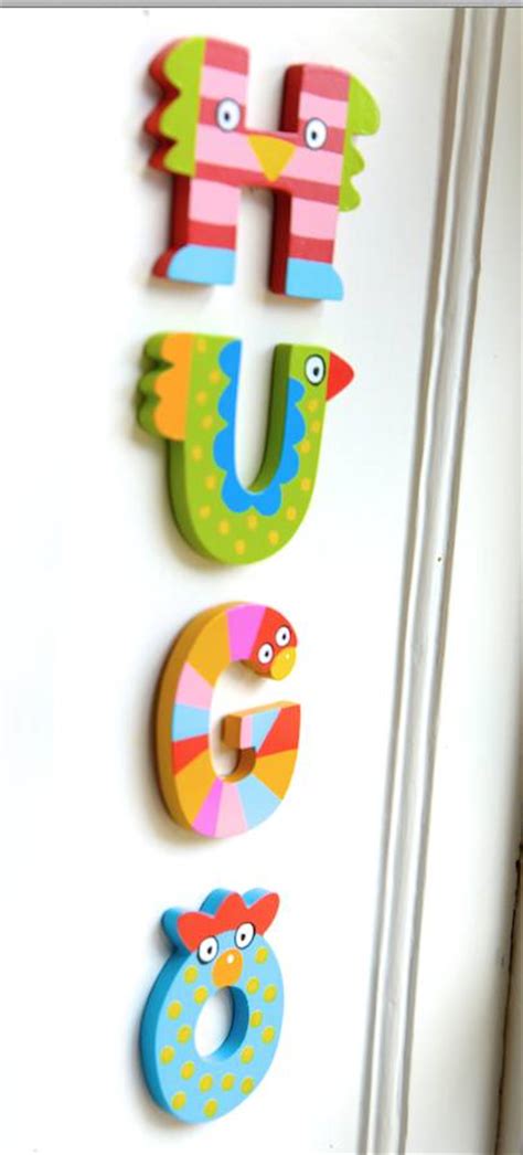 Wooden Alphabet Crazy Bird Letters By Letteroom