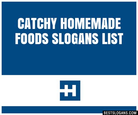 Catchy Homemade Foods Slogans Generator Phrases Taglines