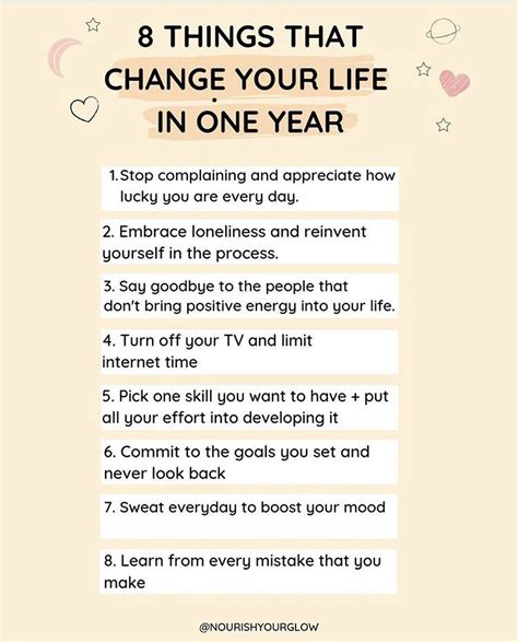 8 Things That Change Your Life In One Year ️ Daily Positive