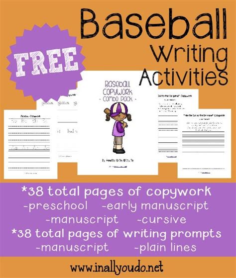 Baseball Is Americas Favorite Pastime Kids Will Enjoy Writing With