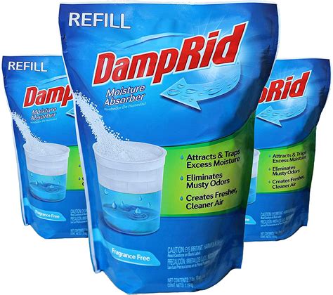 Damprid Refill Fragrance Free Moisture Absorber 42 Oz Bag White 3