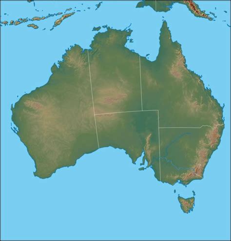 Physical Map Of Australia Australia Political Map Physical Map