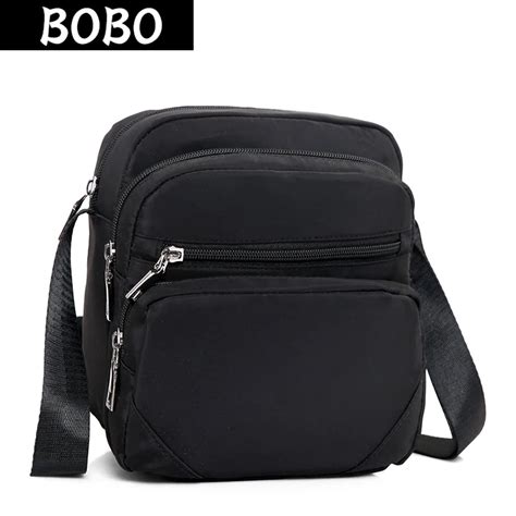 Bobo Men Shoulder Bags Waterproof Nylon Small Crossbody Bag Travel Women Messengers Bag Unisex
