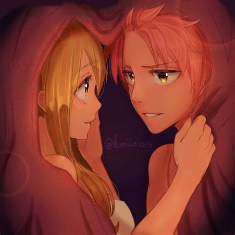 Lucy Heartfilia And Natsu Dragneel Fairy Tail Drawn By Ksmile1313