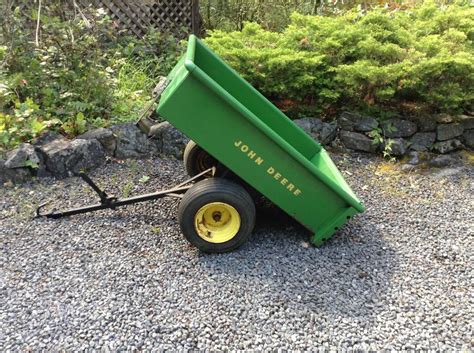 Vintage John Deere Model Dump Cart For Lawn Garden Tractors For Sale