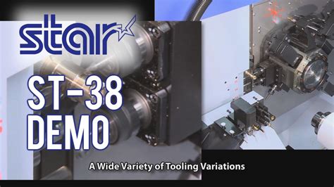 Star Micronics St 38 Sliding Head Lathe Video Demonstration Sept 2013