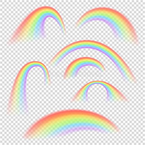 diversas formas del arco iris sistema del elemento 12 ilustración del vector ilustración de
