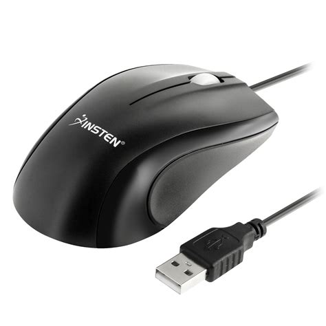 Insten Corded Usb Wired Mouse 20 Ergonomic Optical Scroll Wheel Mouse