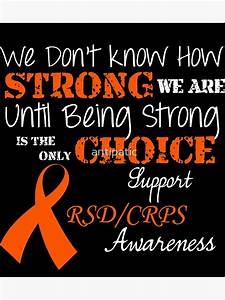 Quot Support Rsd Crps Awareness Quot Poster By Antipatic Redbubble