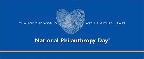 National Philanthropy Day Nov 7 Recognizing Donors Who Inspire