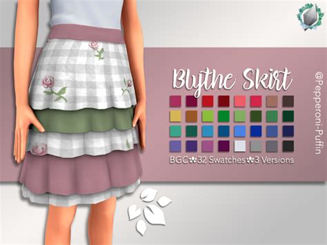 Pepperoni Puffin Skirts Sims 4 Custom Content Sims 4