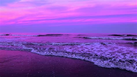 Purple Beach Sunset Image Abyss