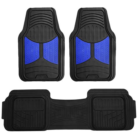 Fh Group 2 Tone Color Floor Mats For Car Suv Van Auto All Weather Heavy