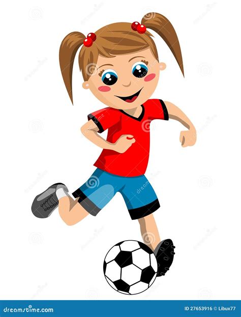 Soccer Girl Stock Vector Illustration Of Girl Soccer 27653916