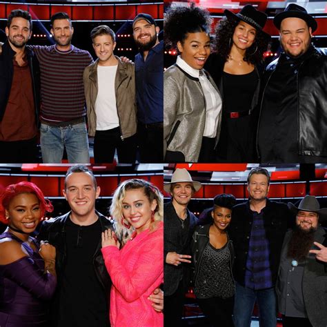 Entre mon nouveau disque à sortir et la tournée, il est trop tôt pour me poser la question. The Voice Season 11 (USA) 2016: Complete list of top 8 ...