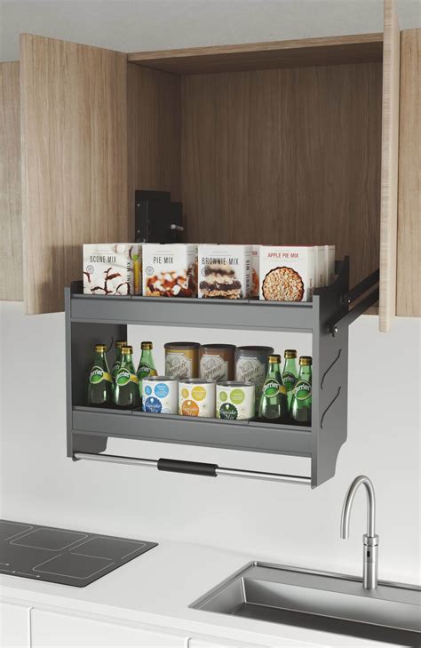 Kitchen Storage System Compact Laminated Board Elevator Basket China