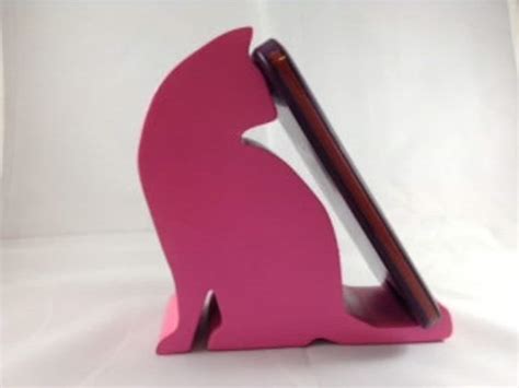 Cat Cell Phone Holder Cellphone Stand Wood Phone Holder Etsy